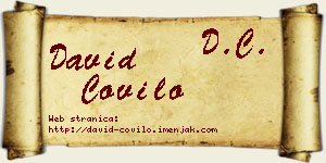 David Čovilo vizit kartica